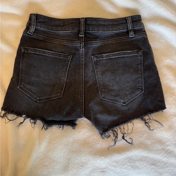 All Saints Women's Black Denim Shorts - Picture 2 of 4